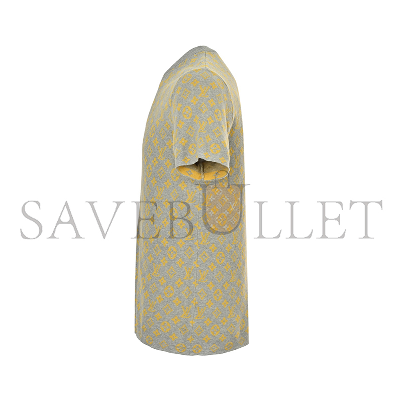 LOUIS VUITTON MONOGRAM GLOW LOGO KNIT SHORT-SLEEVE T-SHIRT 1AHVPC